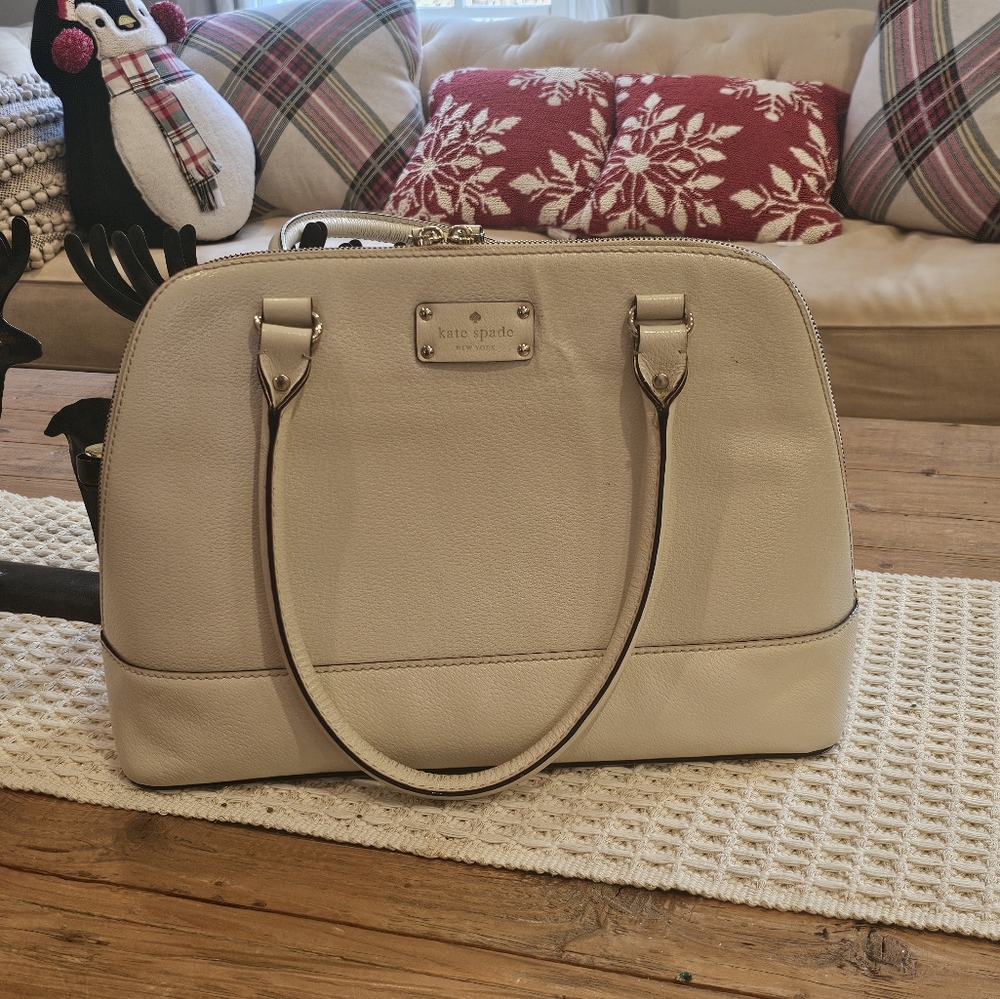Kate Spade Ivory Large Dome Satchel